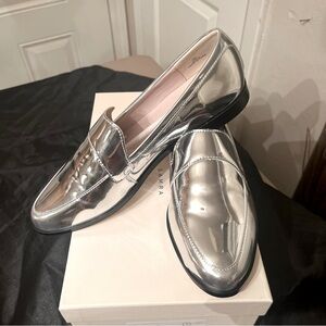 Women's Silver Loafers